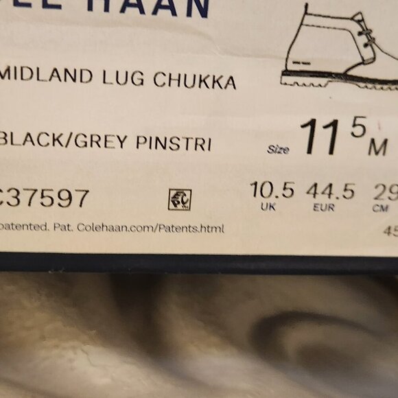 Cole Haan Midland Lug Chukka booties. Leather. NIB. Men's. Size 11.5 - Picture 3 of 12